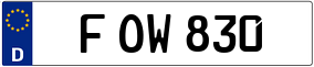 Truck License Plate